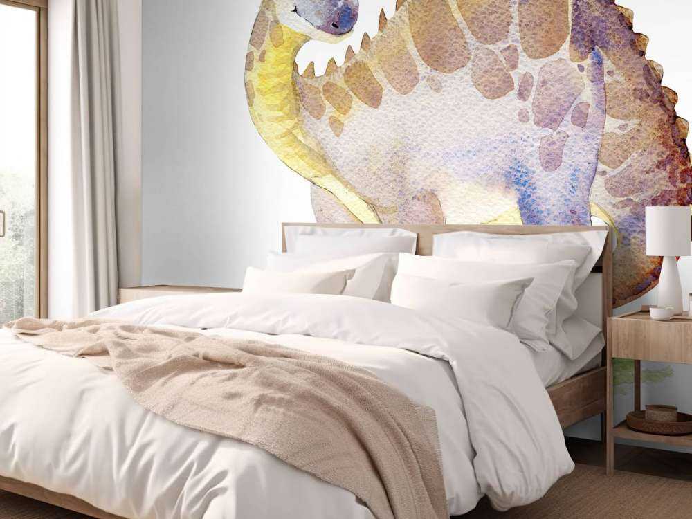 Dinosaur from watercolour