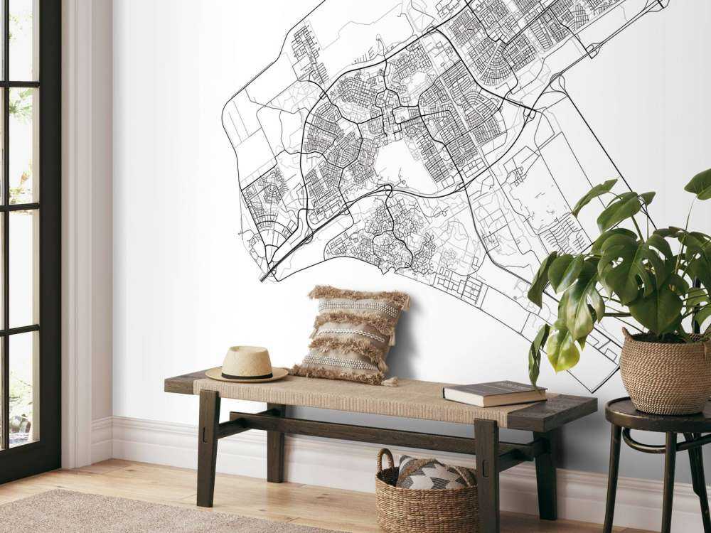 Floor plan of Almere, white