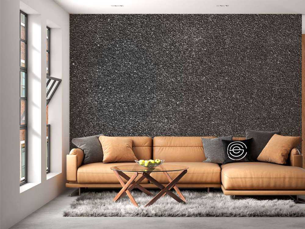 Small black stones