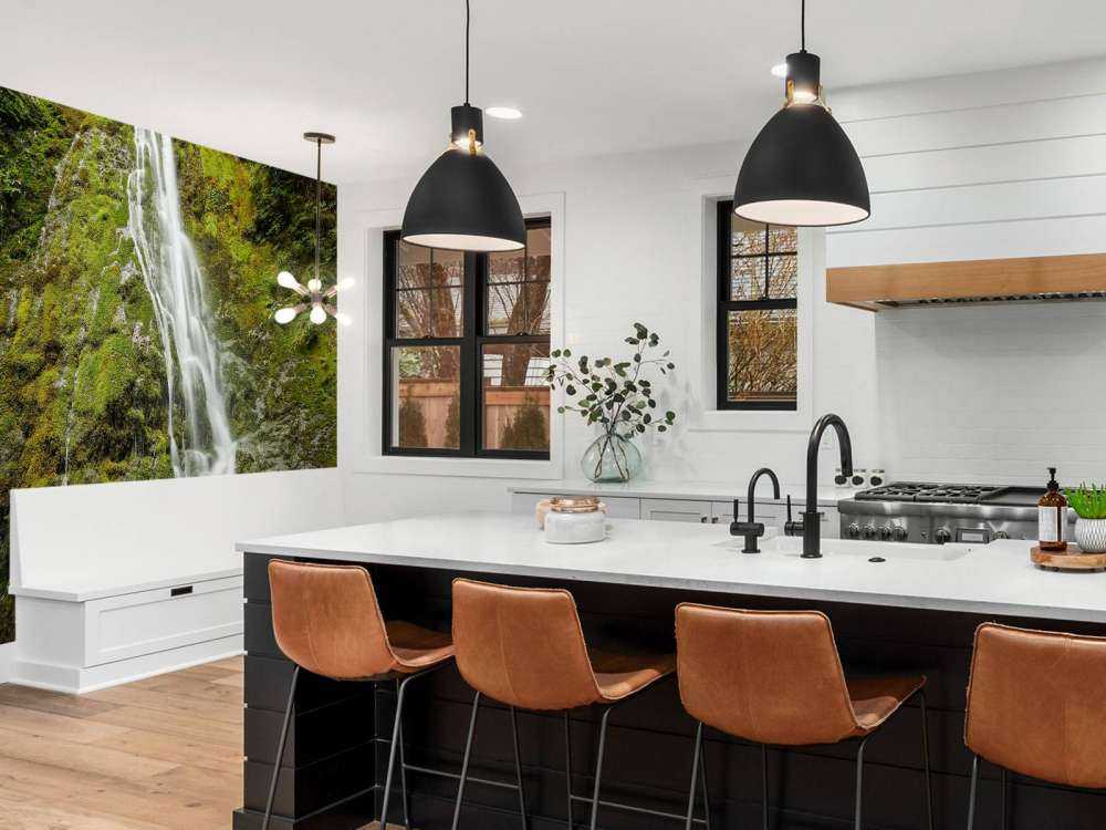 Waterfall with beautiful greenery