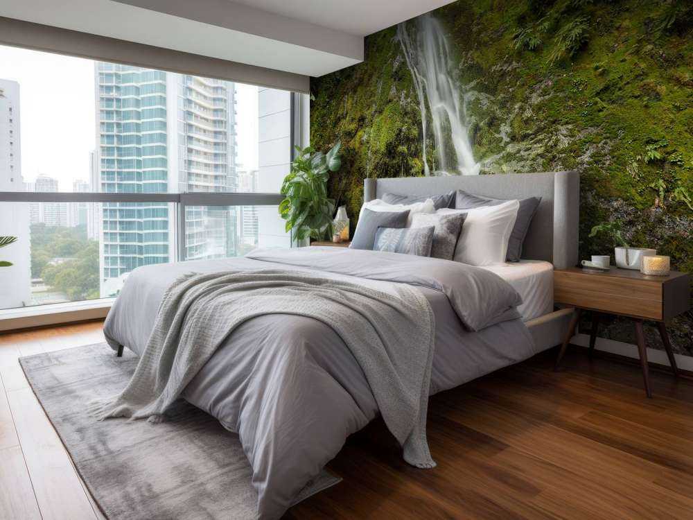 Waterfall with beautiful greenery