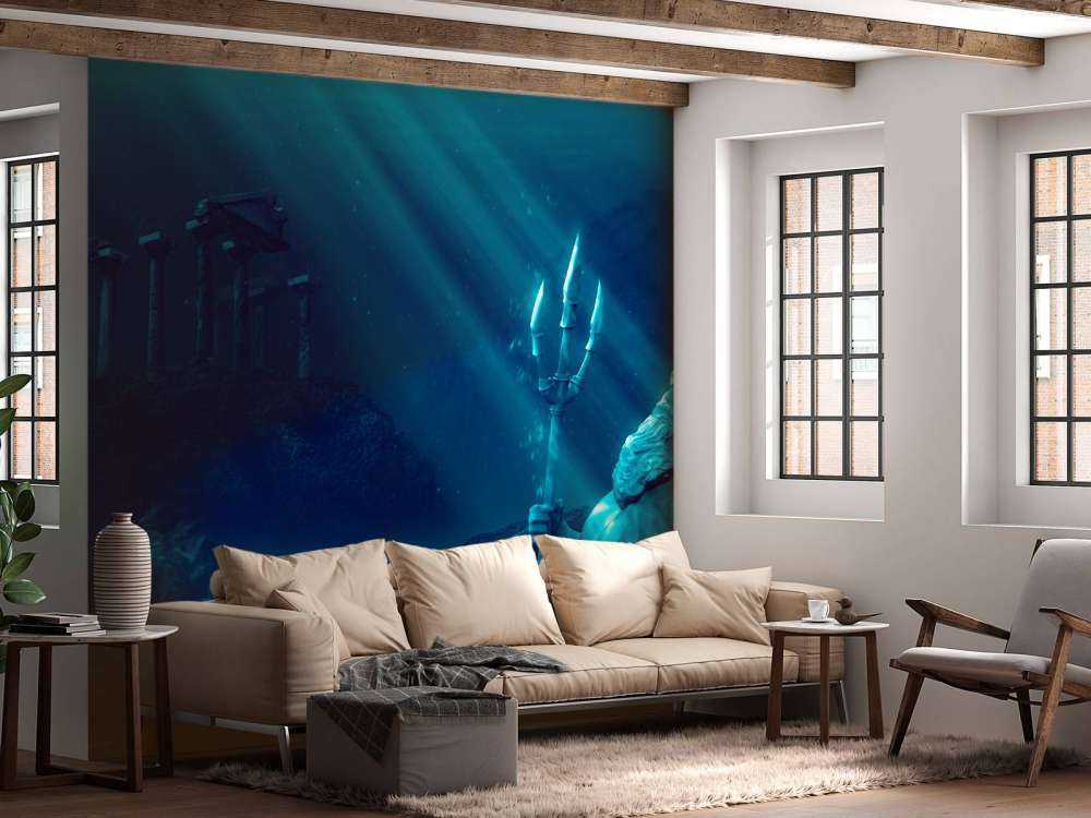 Atlantis with statue