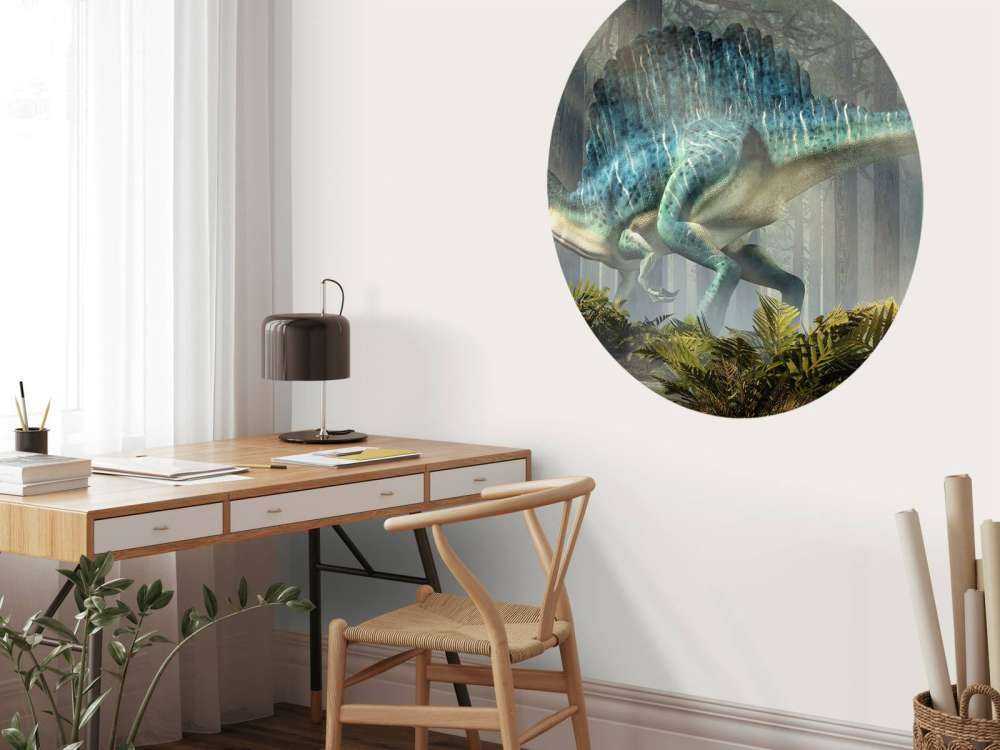 Spinosaur in a forest