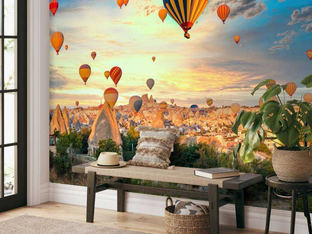 Beautiful hot air balloons