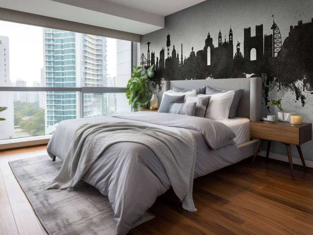 Watercolor skyline, Lisbon