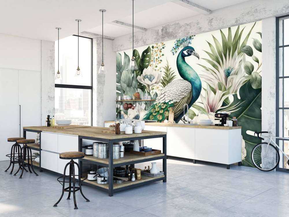 Peacock Flora in Harmony