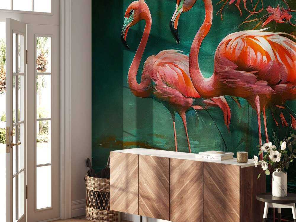 Flamingo Whispering Water