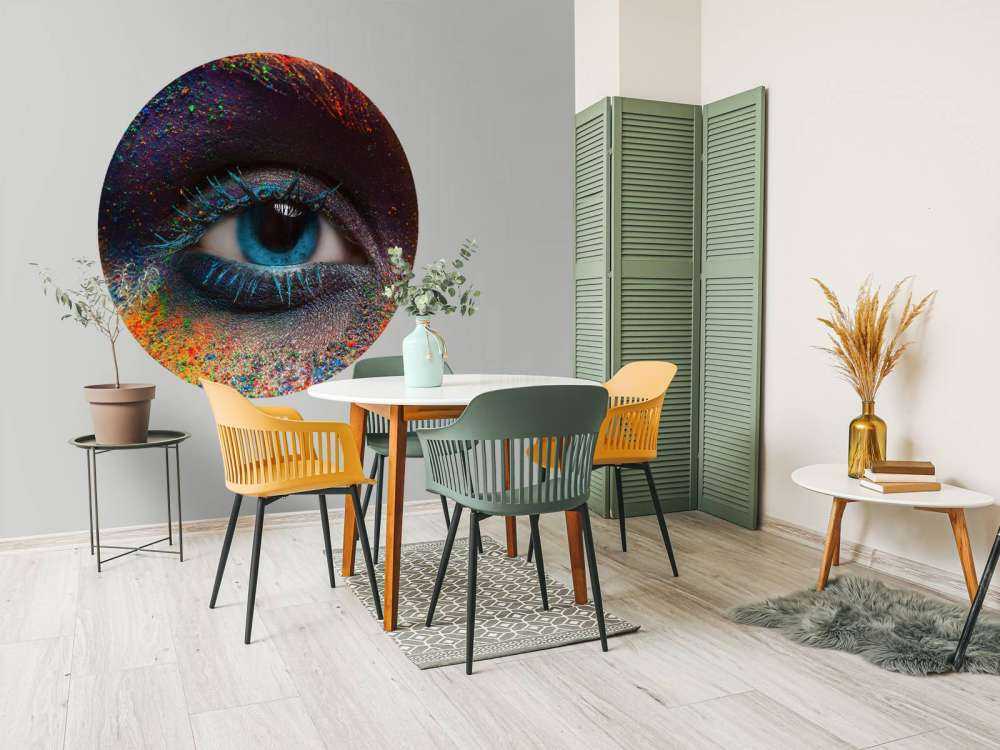 Colourful eye