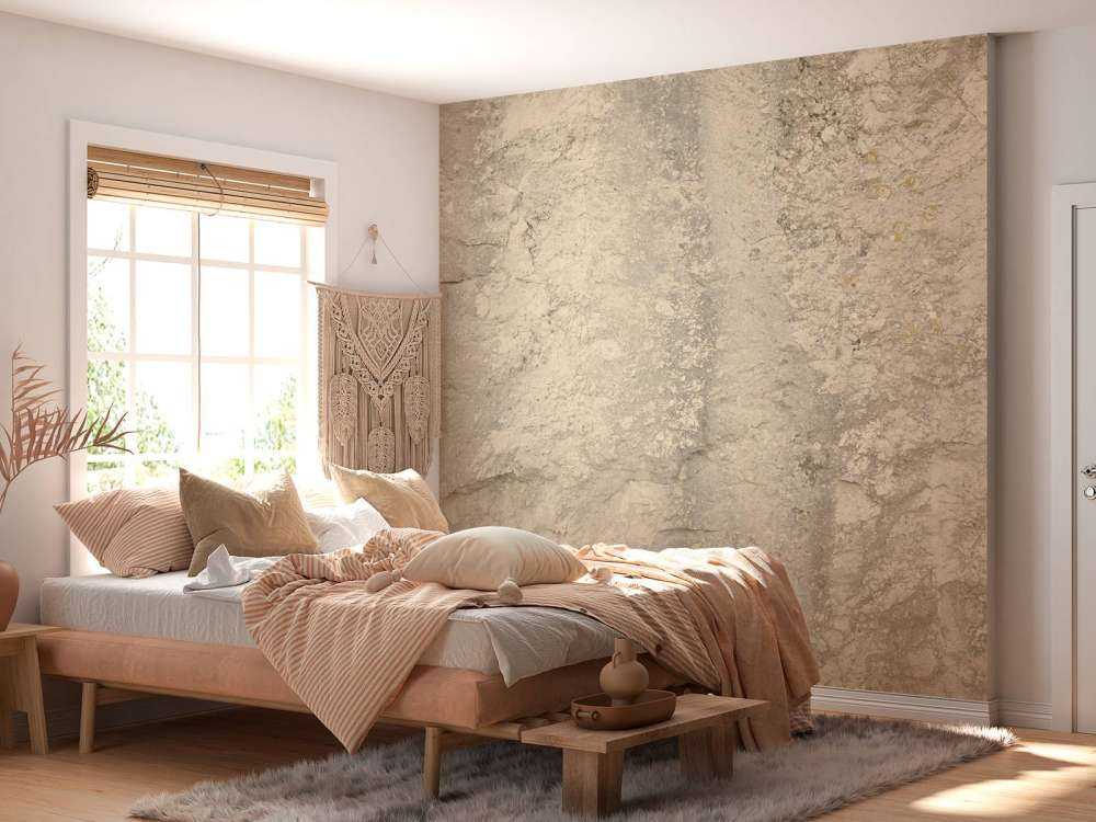 Beige rock wall