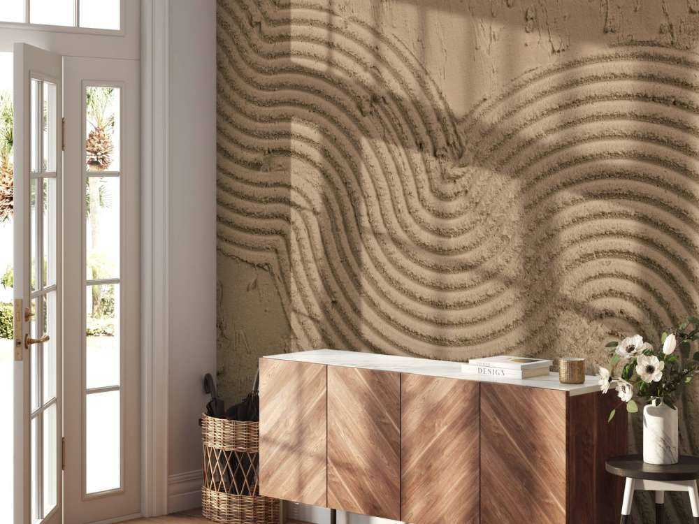 Organic lines and structures in gold brown