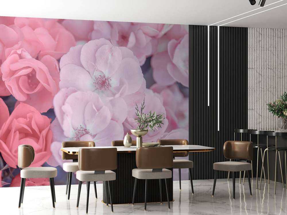 Pink clerical flowers