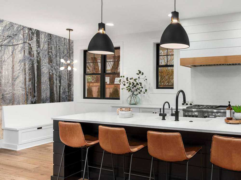 Trees with white leaves