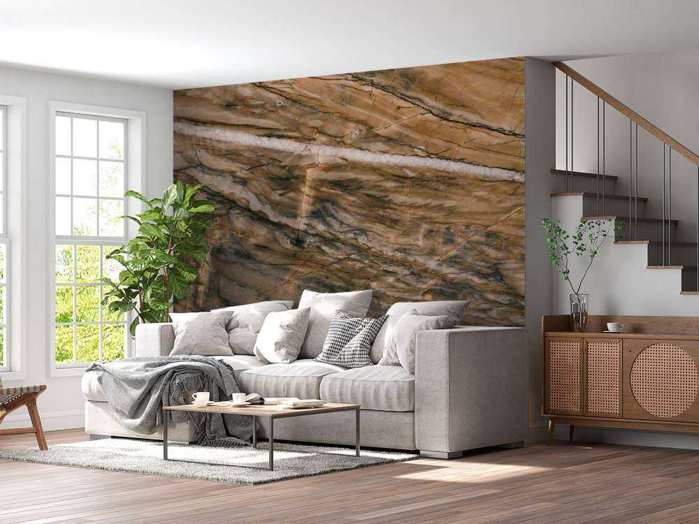 Marble with yellow tint