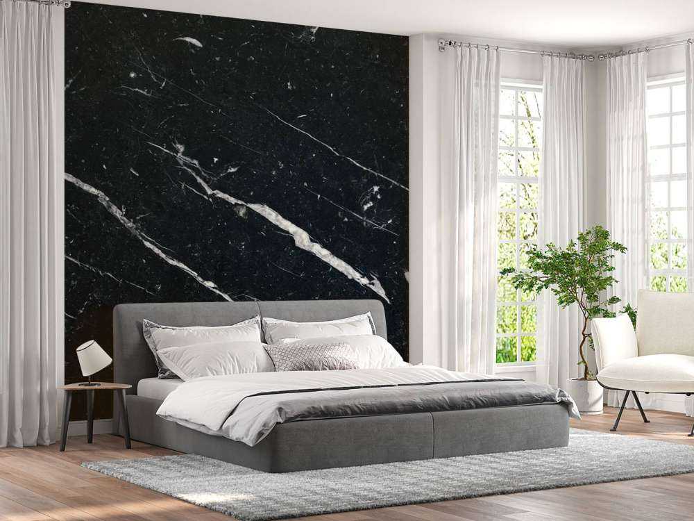 Dark marble with white veins