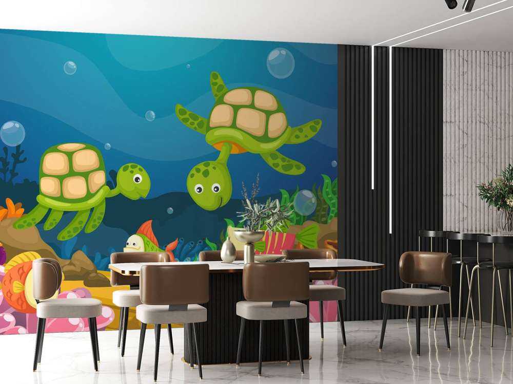 Onderwaterleven ontwerp voor kinderen