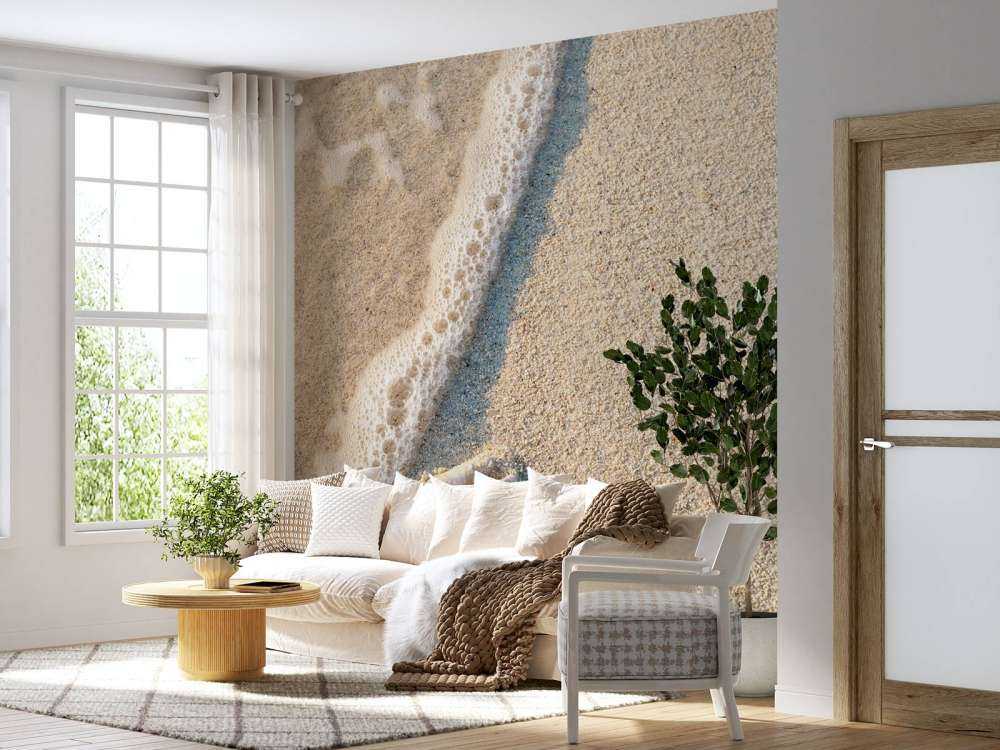 Minimalistisch strand afbeelding