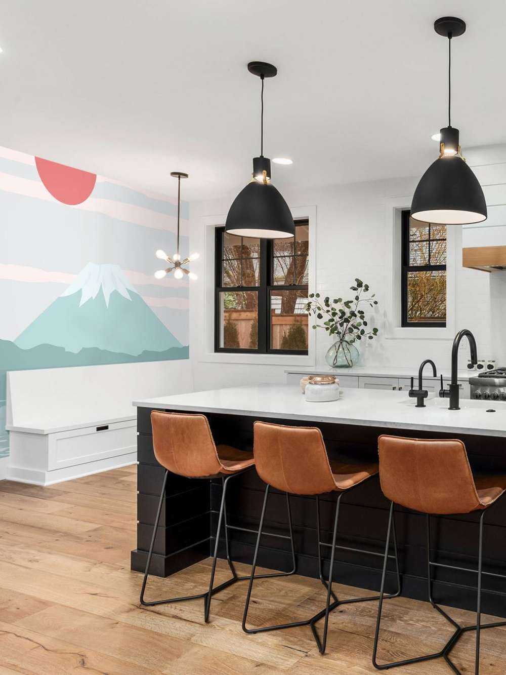 Illustratie van de Fuji berg