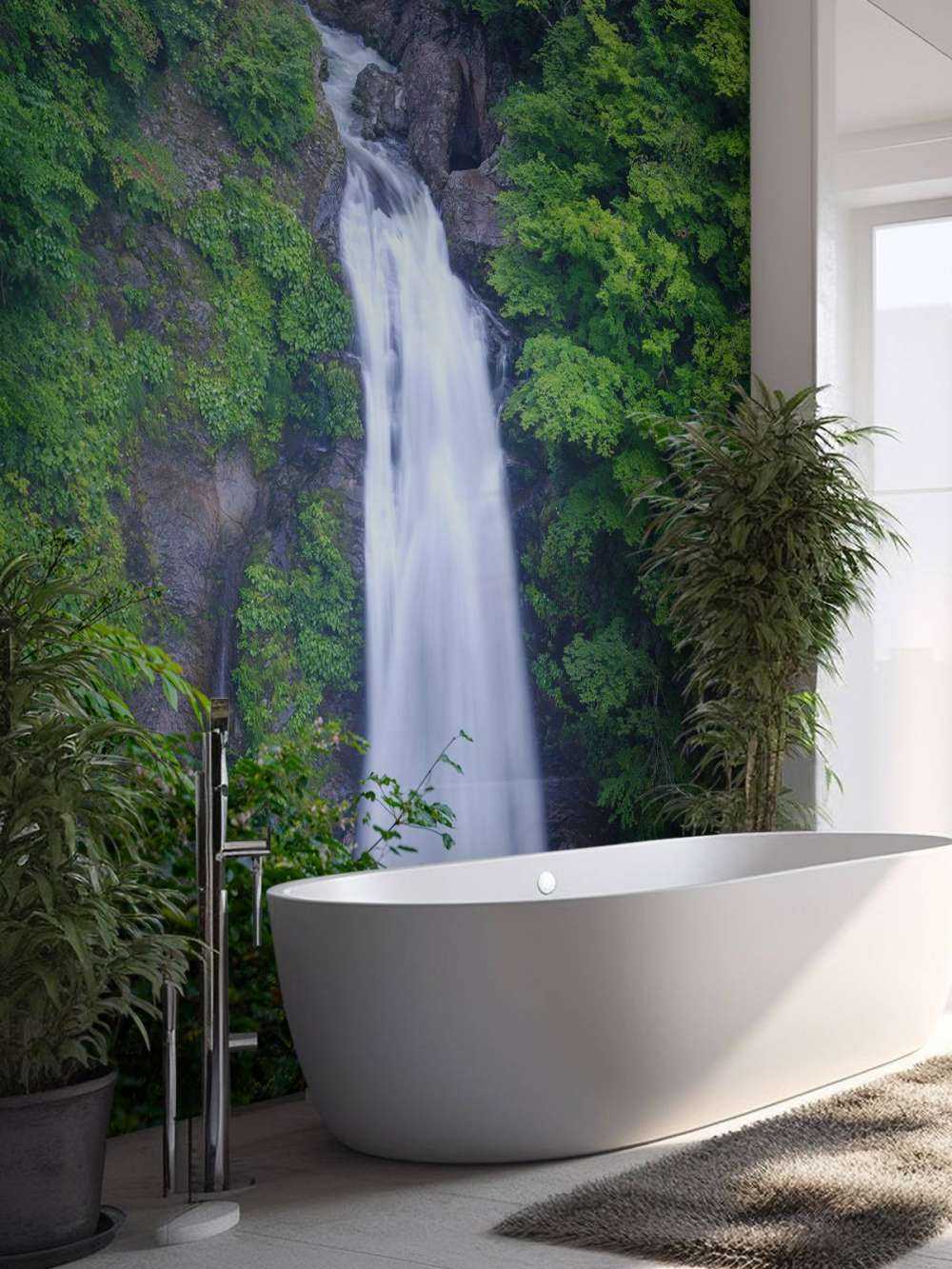 Dichtbegroeide waterval