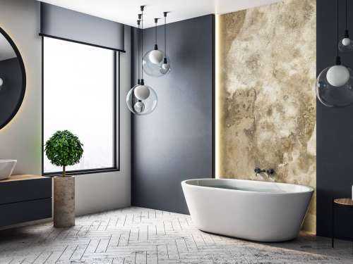 Layered concrete wall