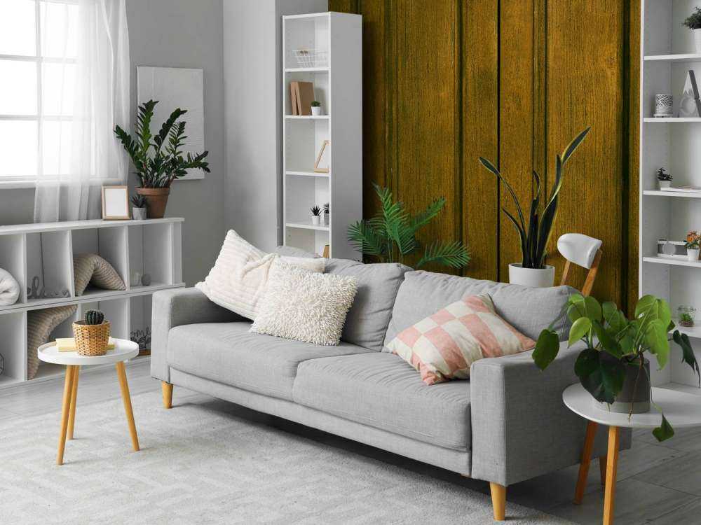 Ochre yellow wood