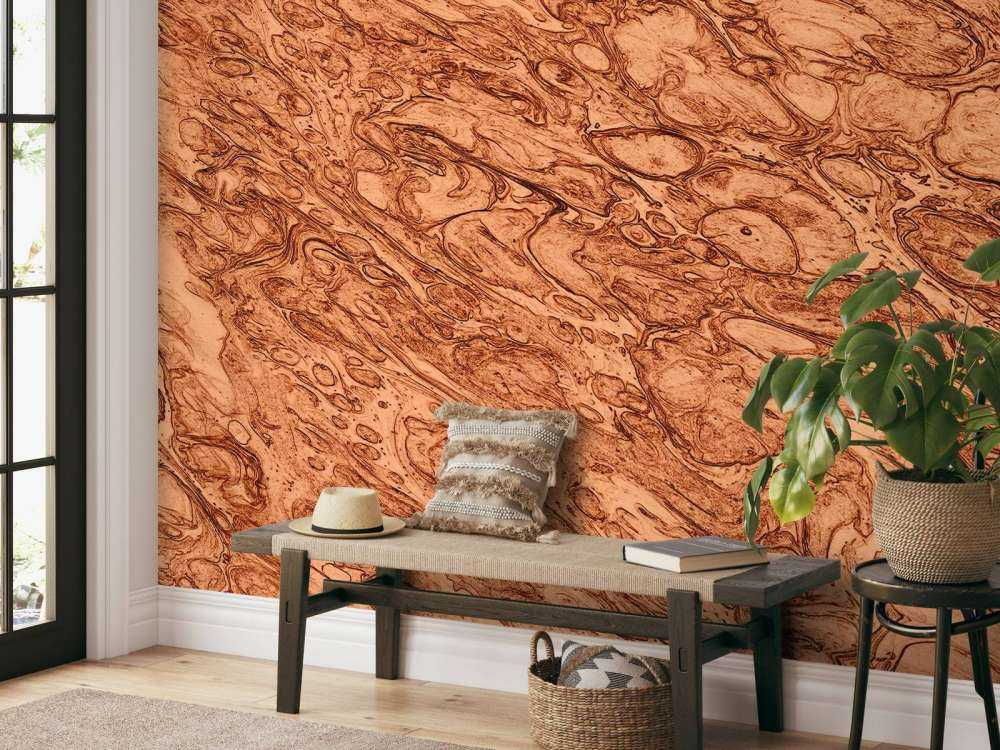 Molten copper background