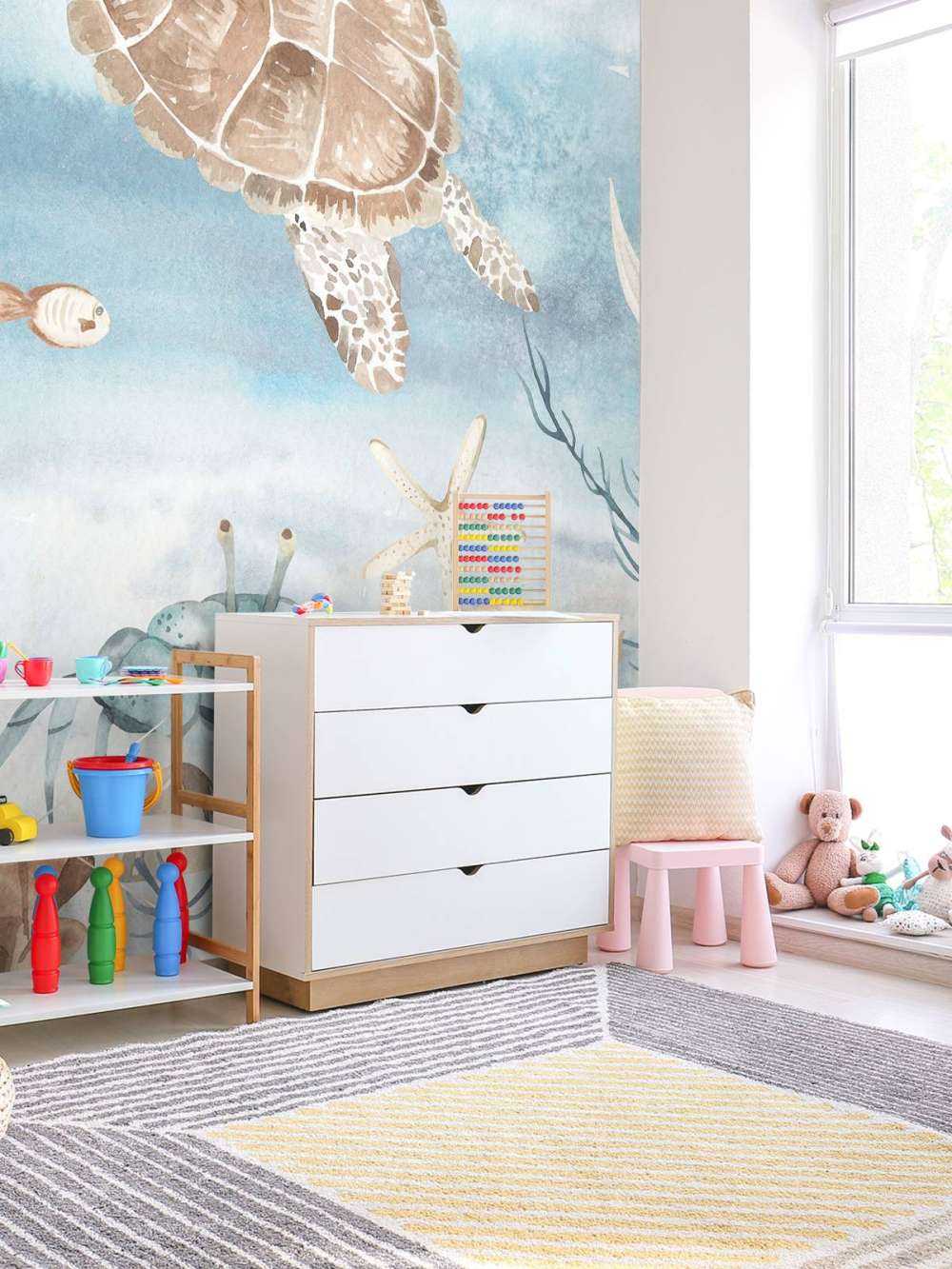 Watercolour sea turtle