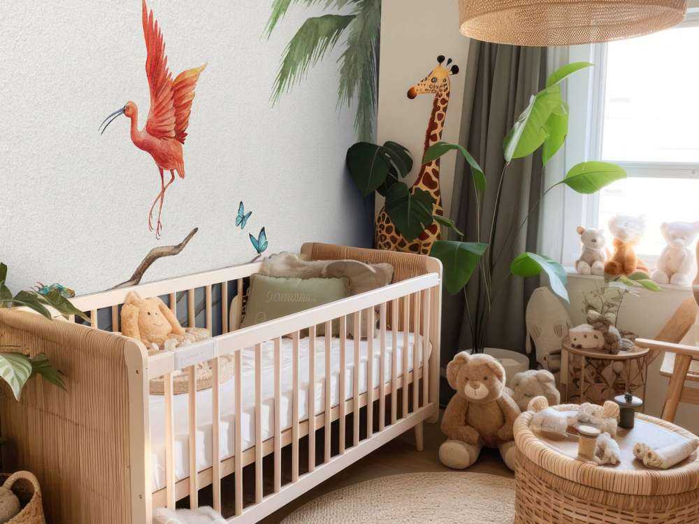 Branch with jungle animals