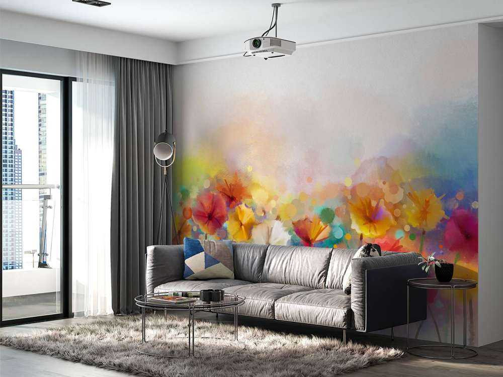 Gekleurde aquarel bloemen