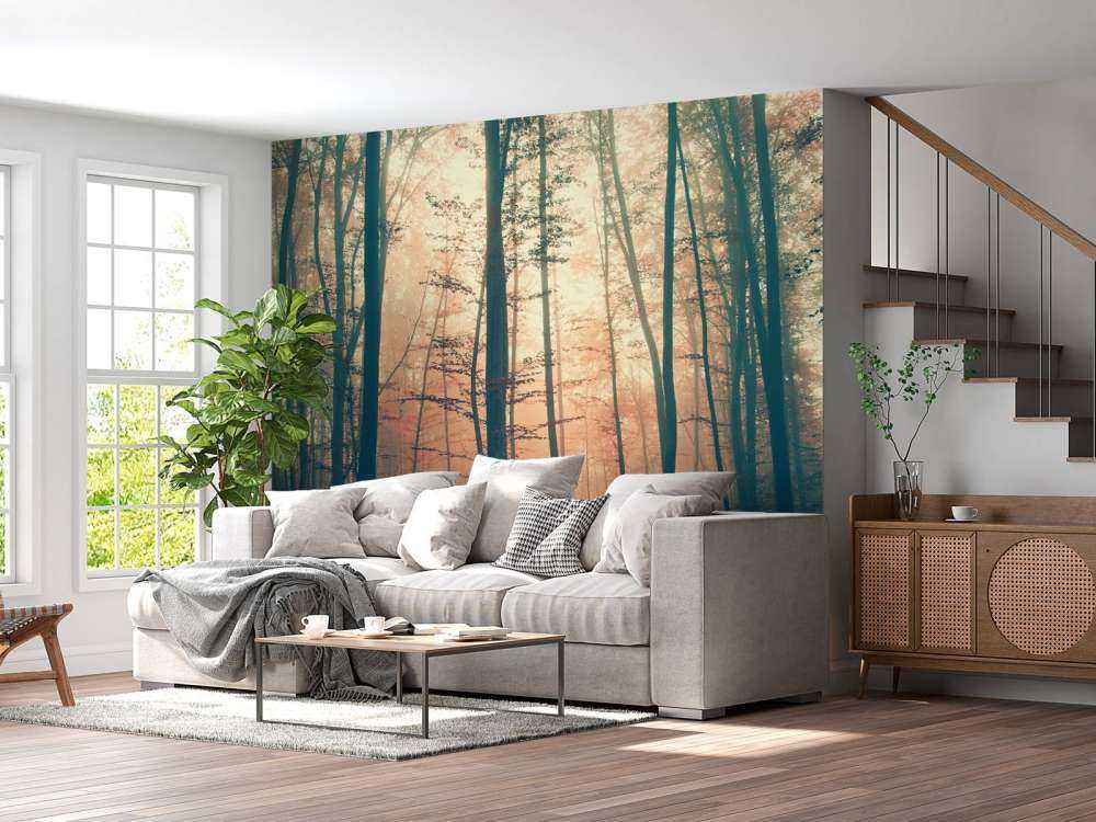 Vintage color forest