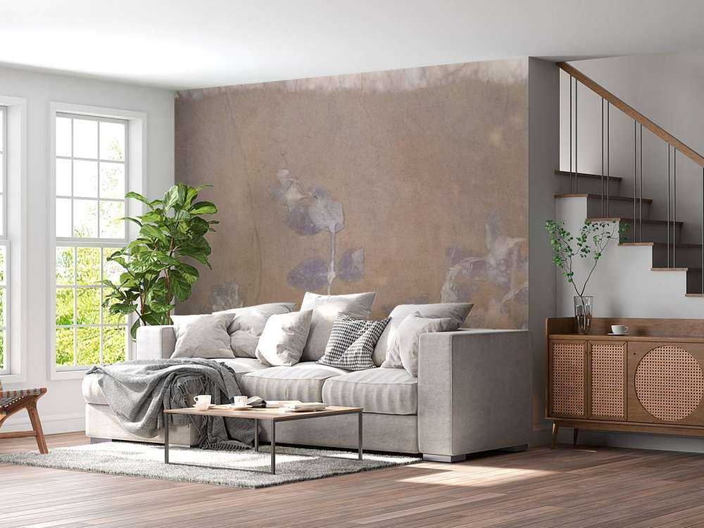 Wild geranium and snowberry - amber