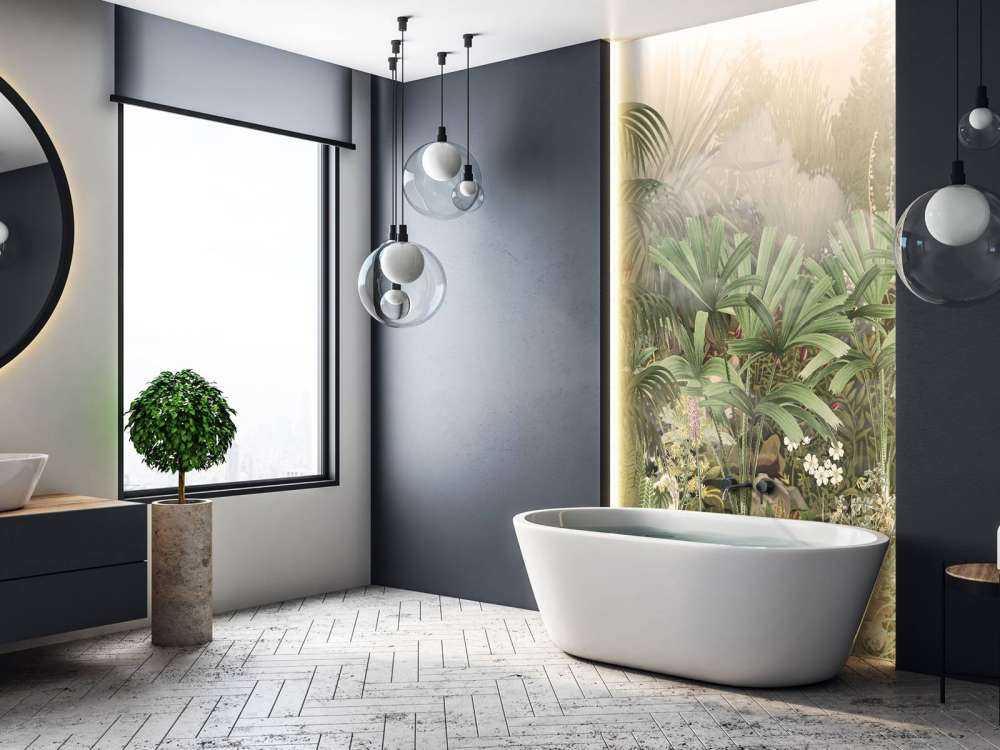 Morning in the Tropical Garden Green