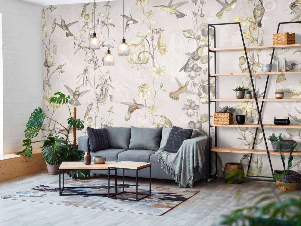 Meadow and Garden Flowers Cream