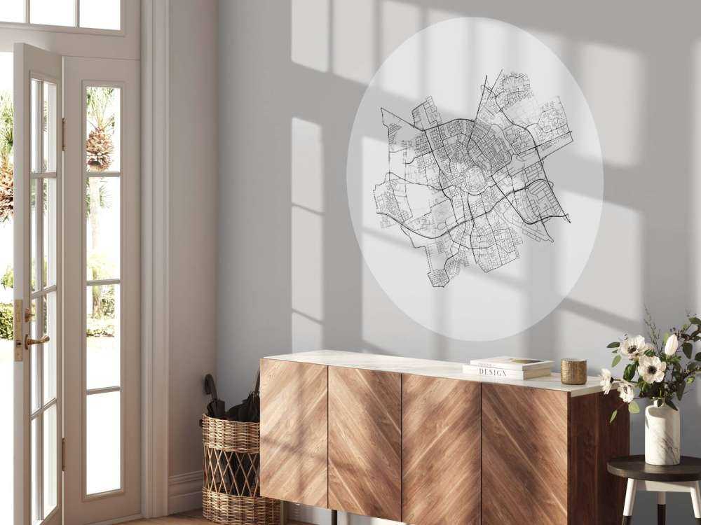 Map of Groningen, white