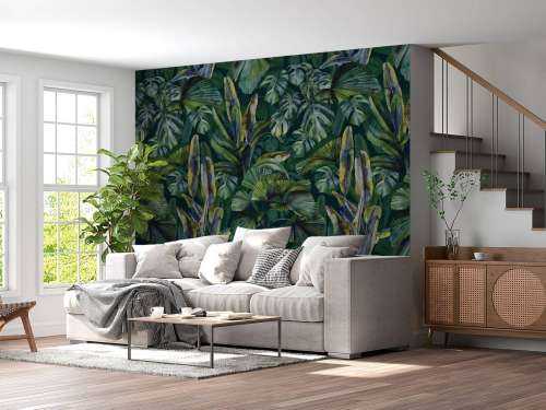 Hand drawn leaves