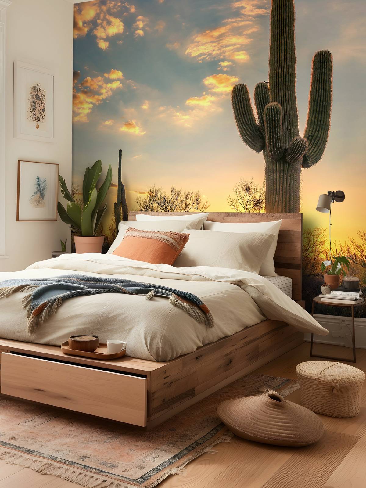 Cactus at sunset