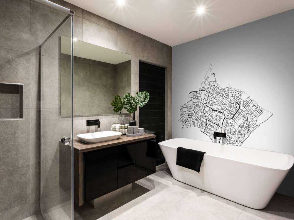 Plattegrond van Huizen, wit 