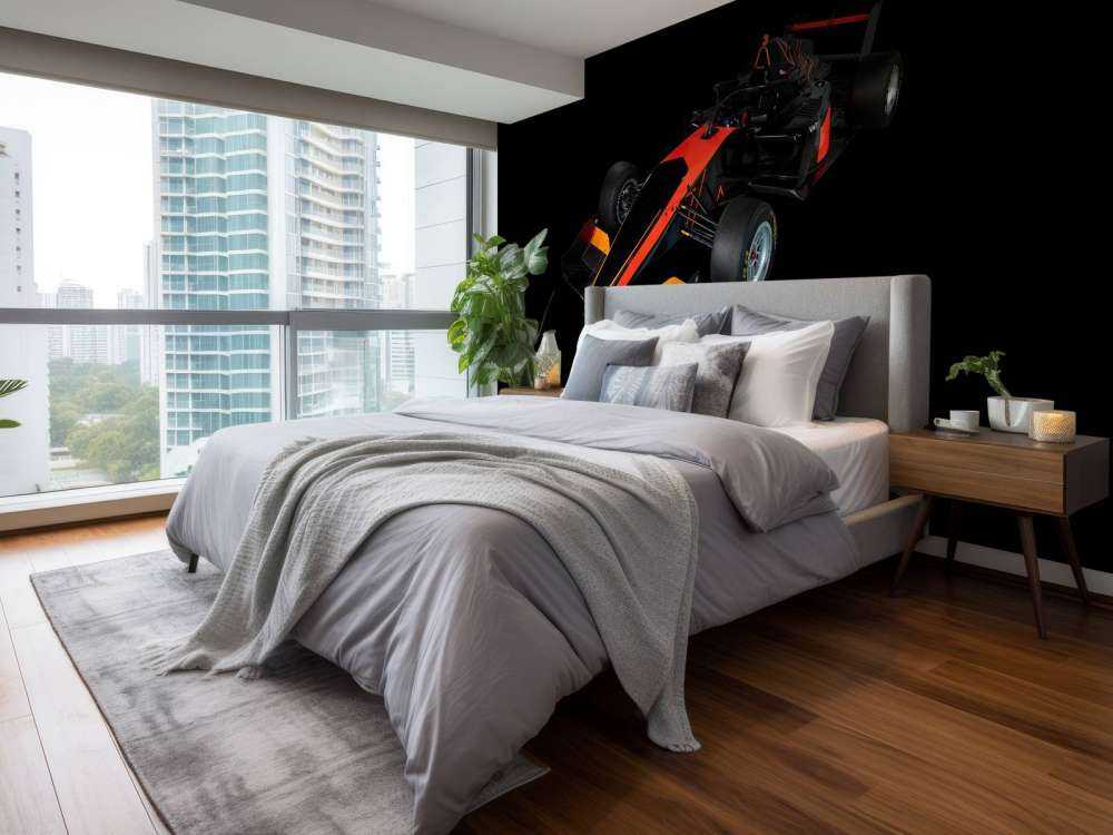 Formula 3 - Left front view, 3d - dark