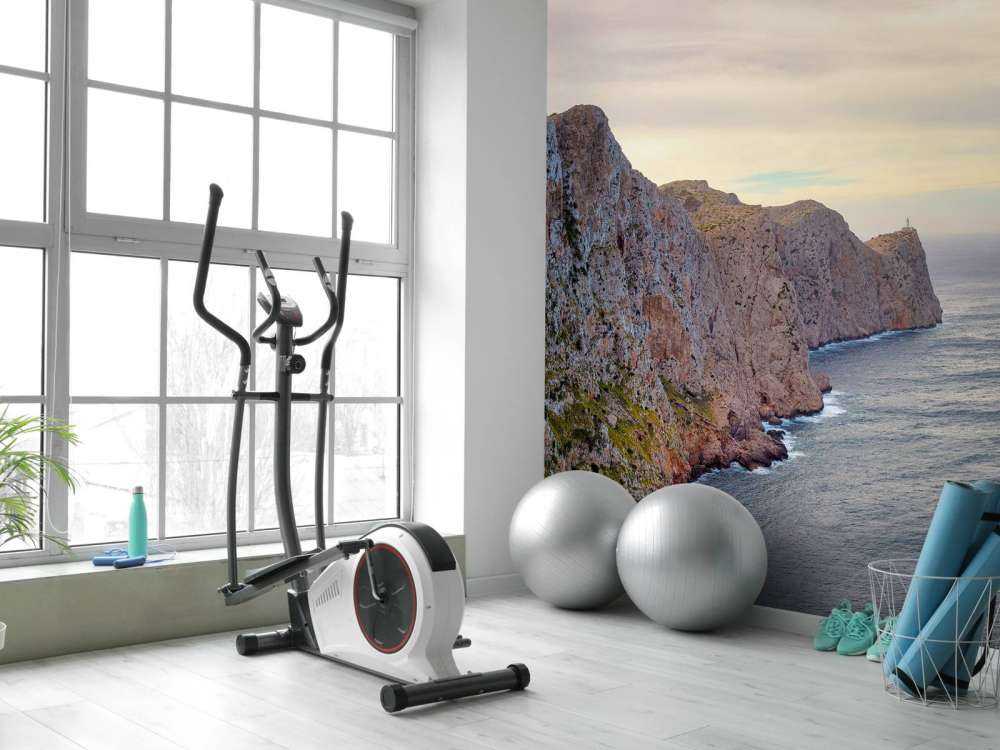 Rotswand aan de kust