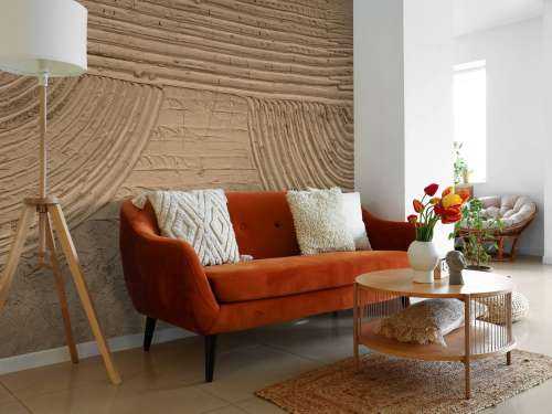 Lines and structures in gold brown