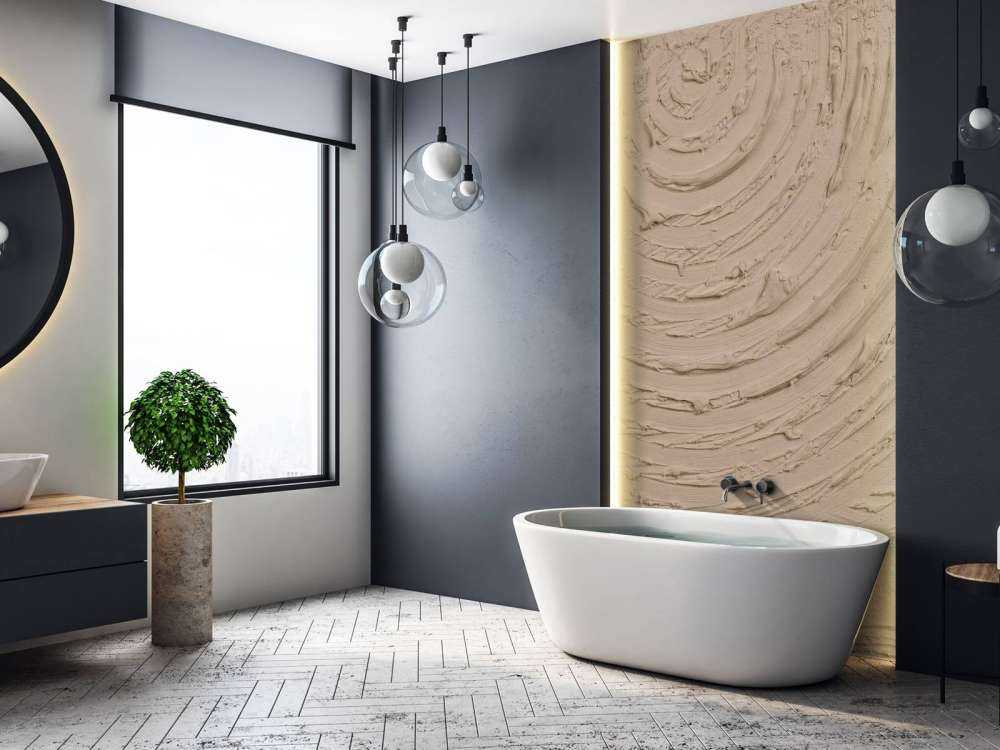 Round shapes and lines in taupe