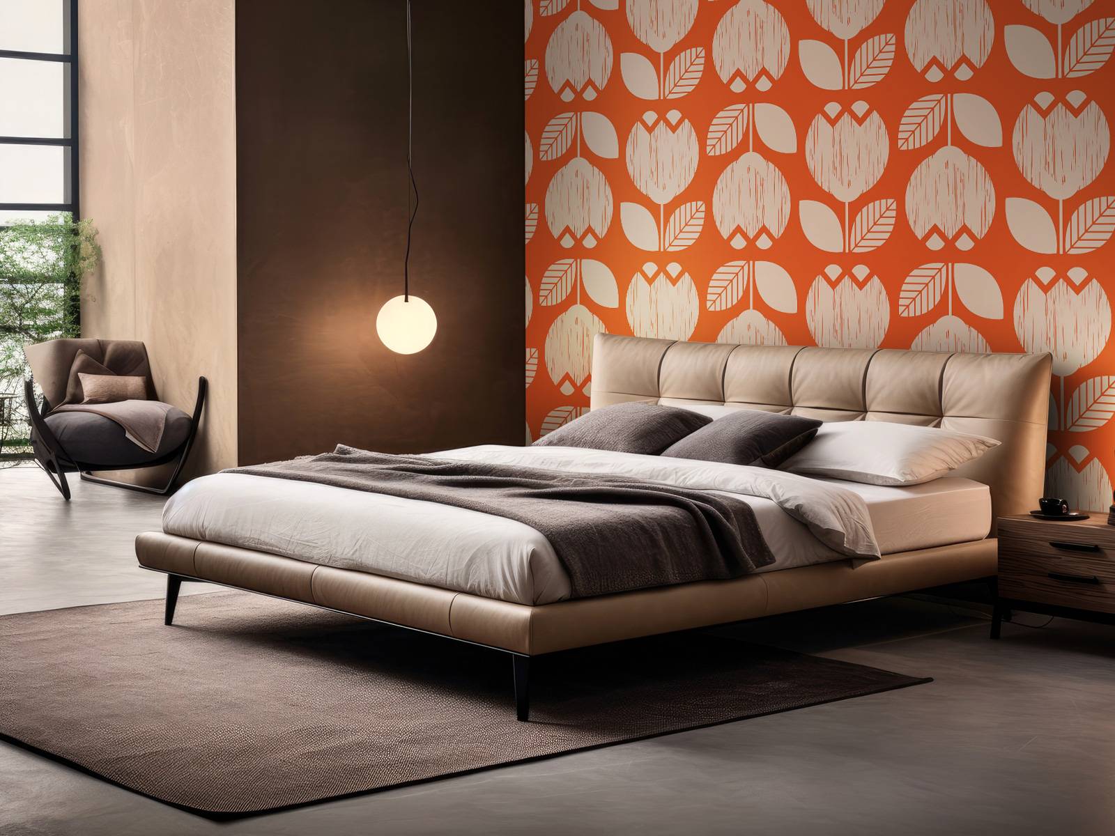 Retro flower pattern