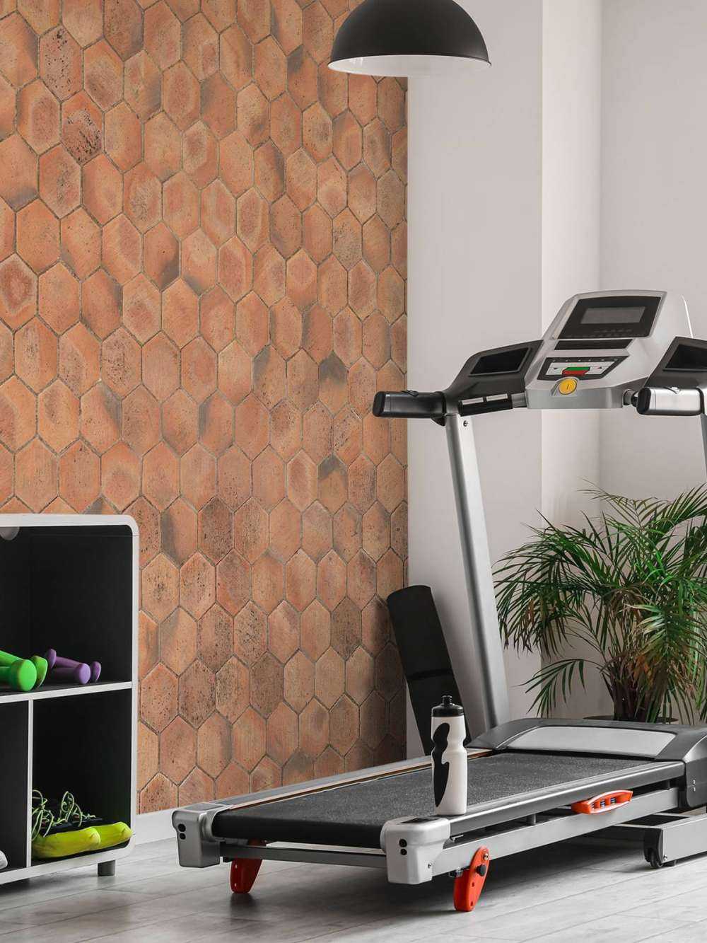 Unpolished stone floor