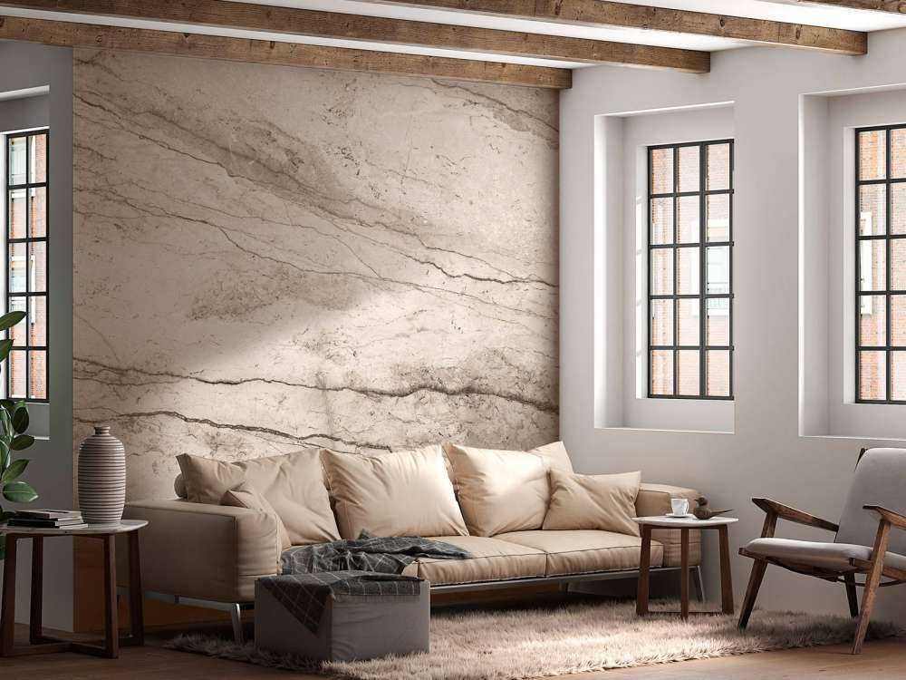 Detailed beige marble