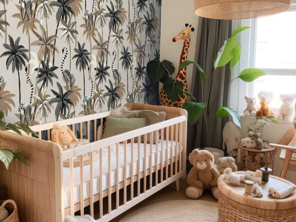 Ring-tailed lemurs in the trees