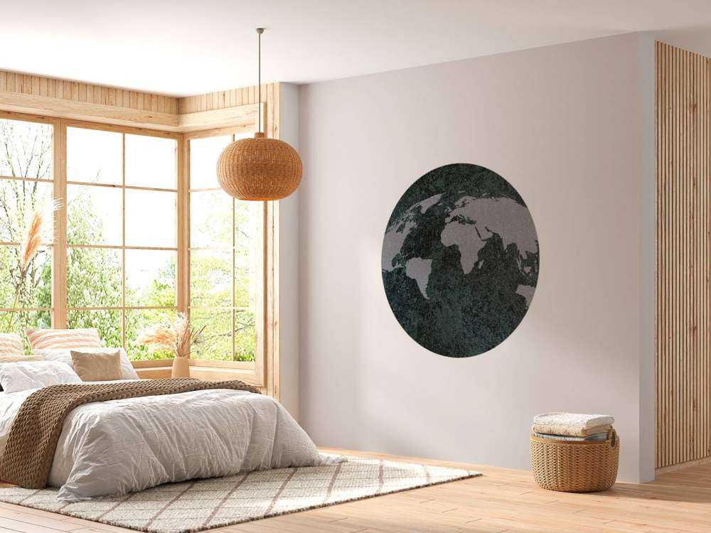 Wallpaper Mural - World map with texture - Photo Wallpaper