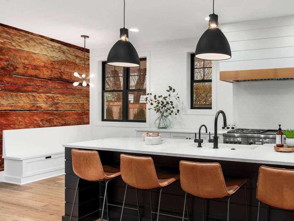 Wood with rough structure