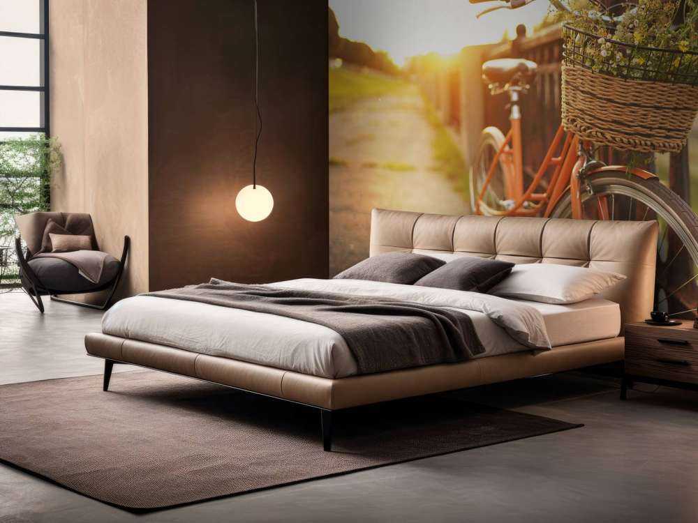 Red bike with basket