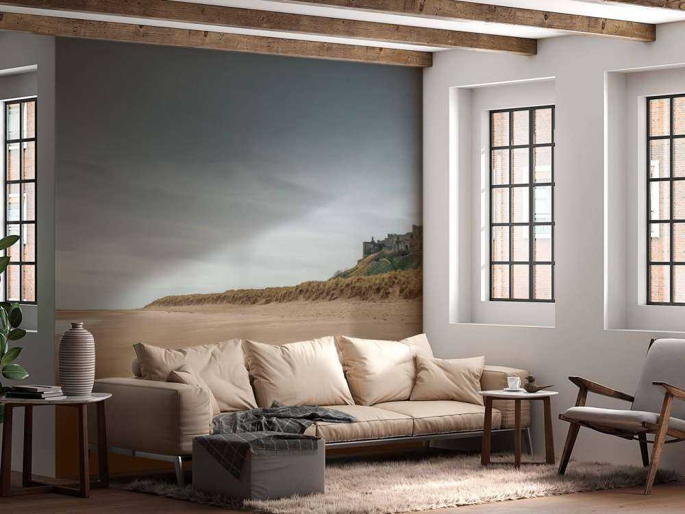 Bamburgh Castle, Northumberland coast line