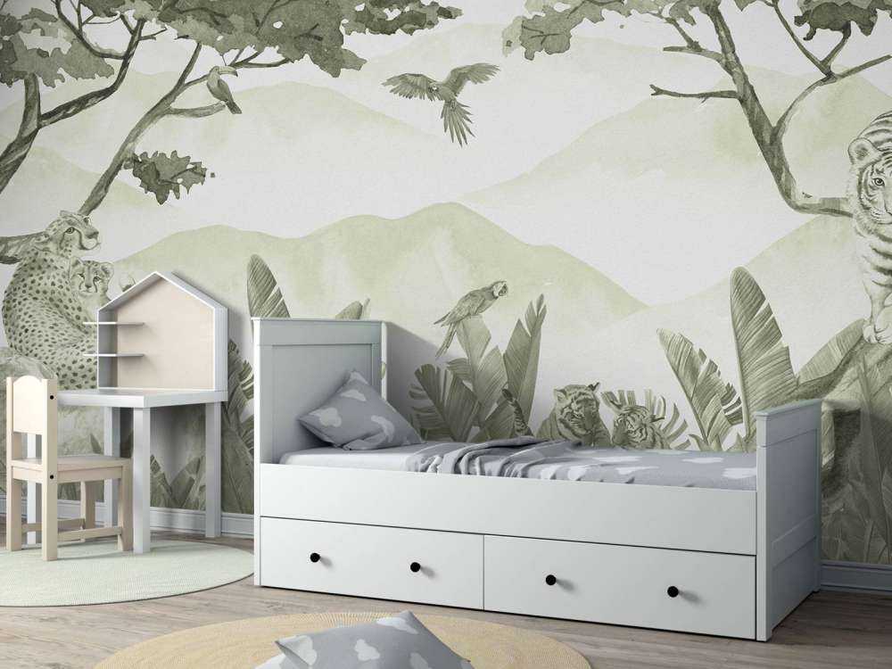 Jungle predators in green