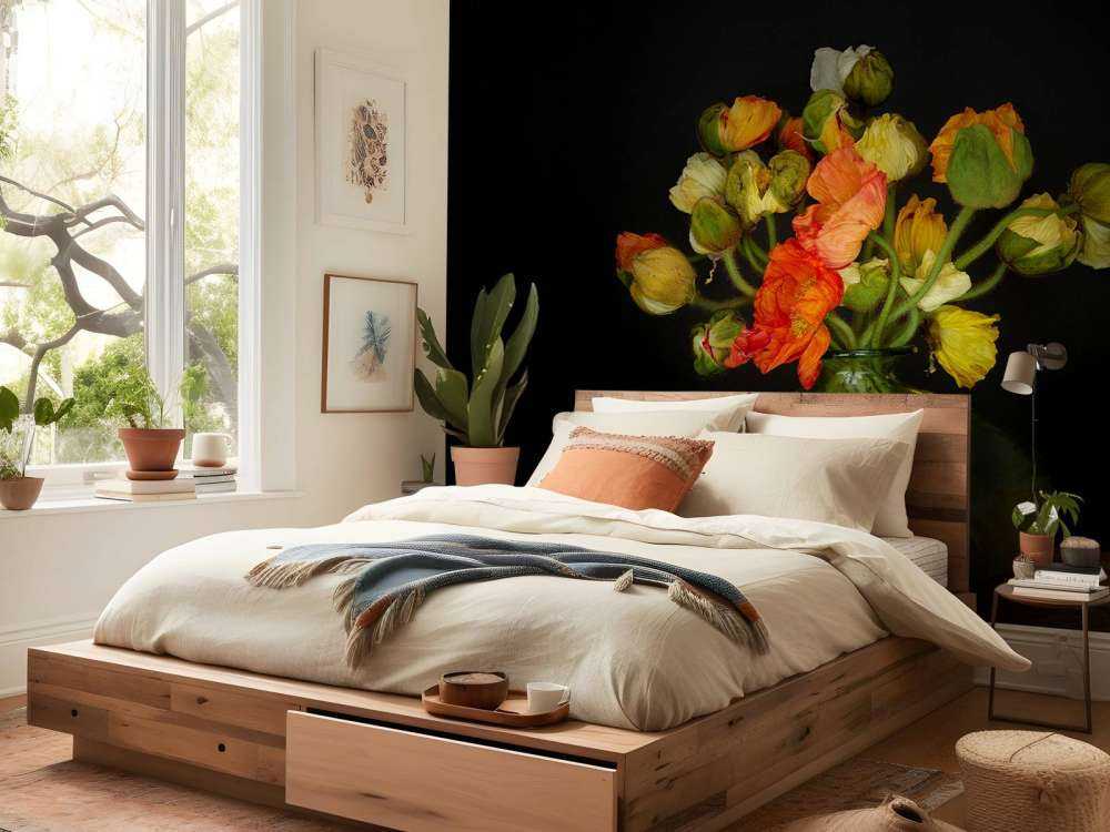 Picturesque vase with flowers